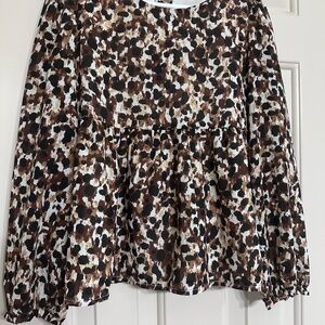 Leopard Blouse by Rachel Zoe x Janie and Jack